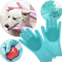hot pet dog cat grooming brush glove pet hair deshedding comb brush tool puppy massage glove anti scratch animal comb product