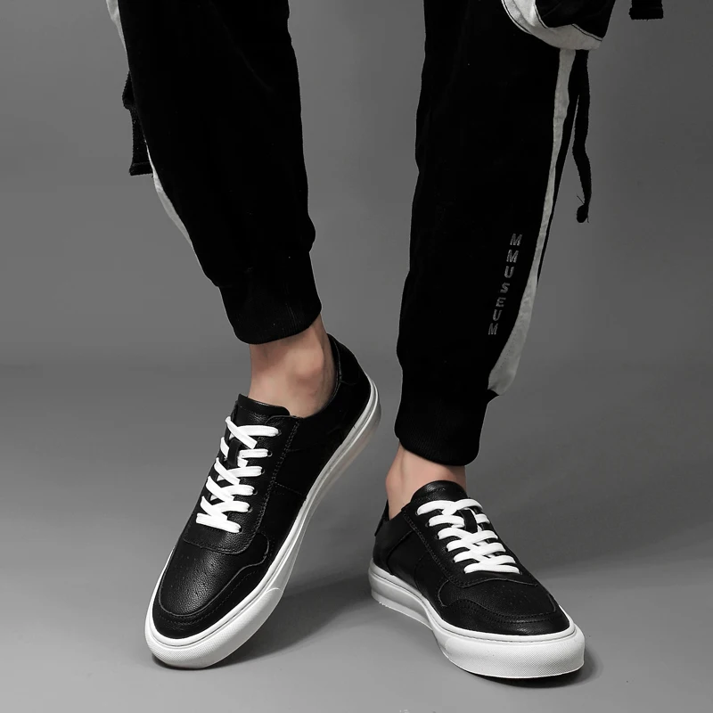 

Zapatos Informales De Hombre Summer Casual Shoes Sports Men Fashion Sneaker Man Shoe Black Leather Leisure White
