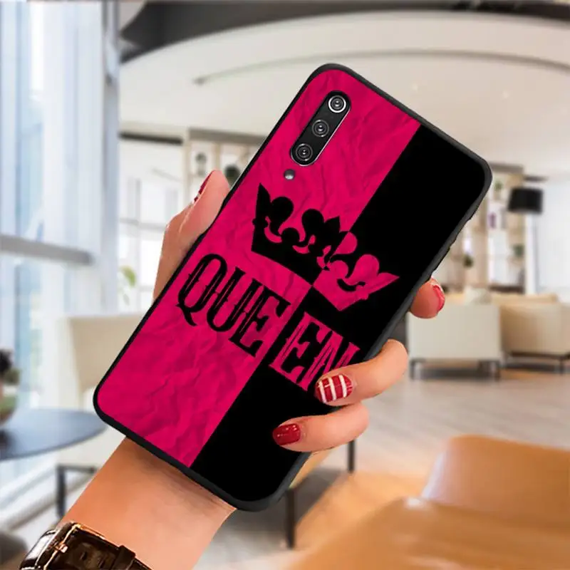 

Cute King Queen Couple Phone Case For Samsung A01 A10 A02 A20 A31 A40 A50 S A52 A51 A70 A71 A80 A91 Cover Fundas Coque