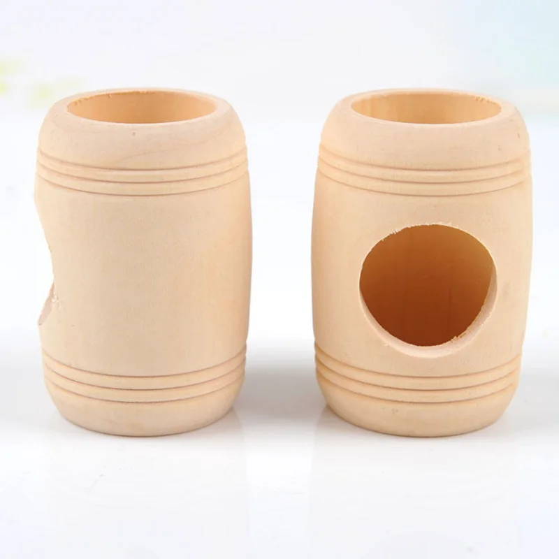 Крыса Хомяк Мышь деревянная кровать дом клетка игрушка винный бочонок дизайн