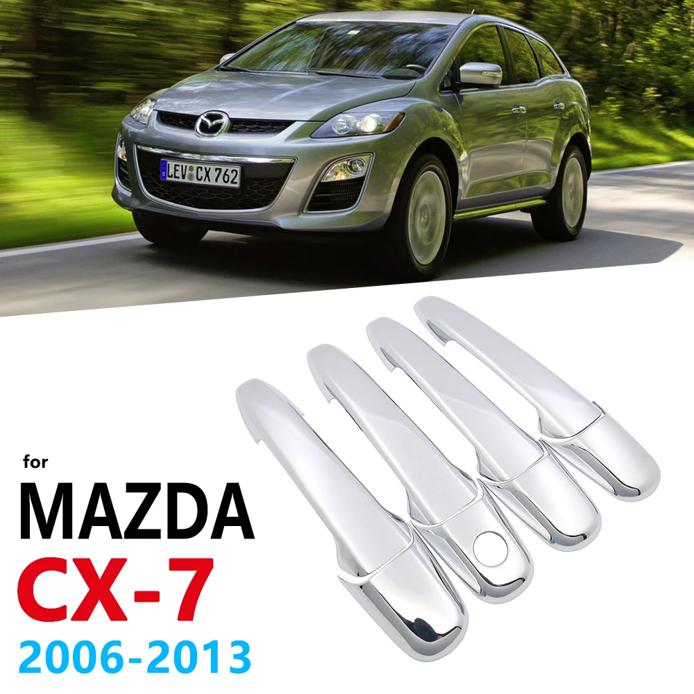 Хромированные ручки крышки для Mazda CX 7 CX7 2006 ~ 2013 автомобиля Ручка Авто аксессуары