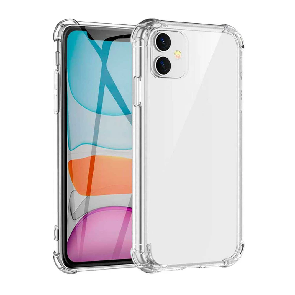 Подушка безопасности ударопрочный чехол для телефона iPhone 11 12 Pro XS Max SE 2020 XR X 8 7 6 Plus TPU мягкий прозрачный