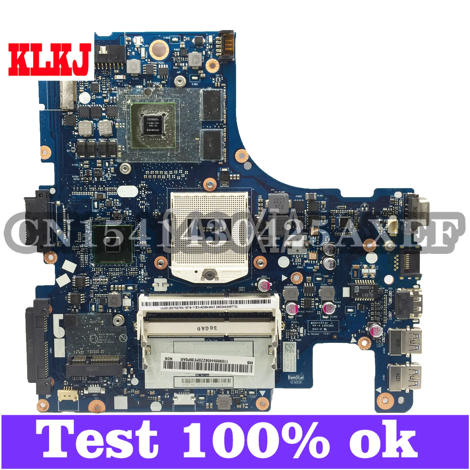 

KLKJ NM-A181 материнская плата для ноутбука Lenovo Z410 оригинальная материнская плата GT740M-2GB