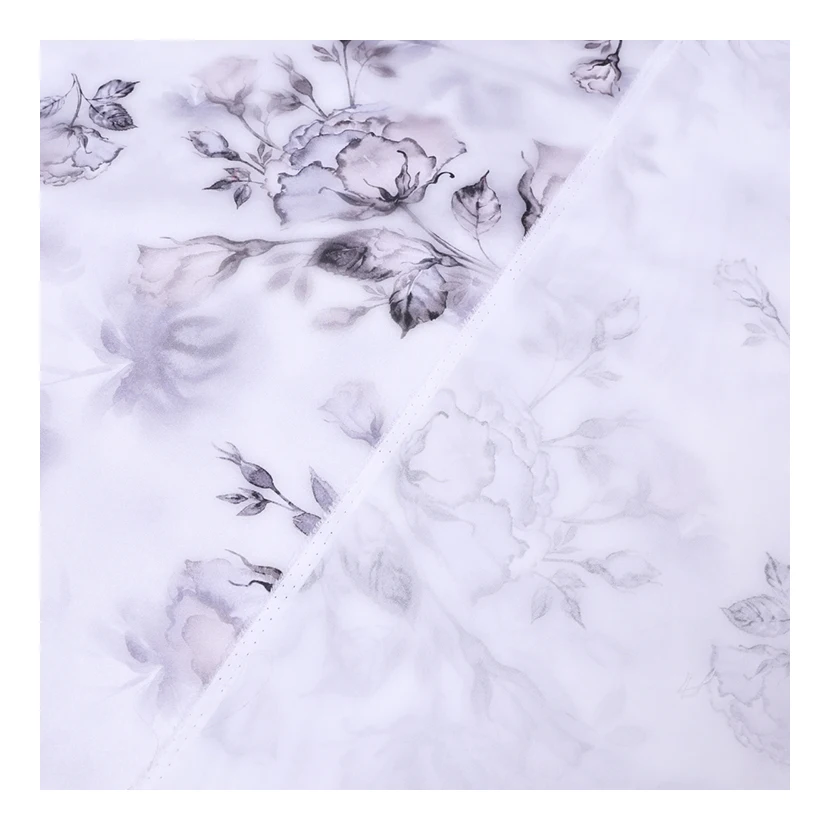 

Customized Summer silk stretch satin mulberry silk 19 Mm digital inkjet printing silk clothing cheongsam skirt fabric