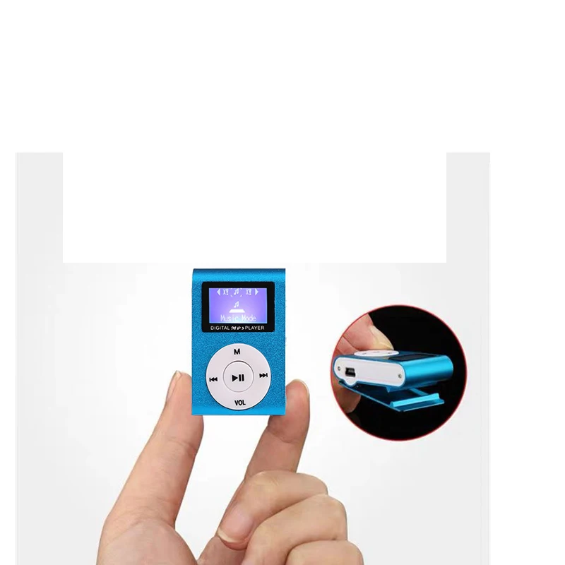 Портативный mp3-плеер плеер walkman с ЖК-экраном металлическим зажимом