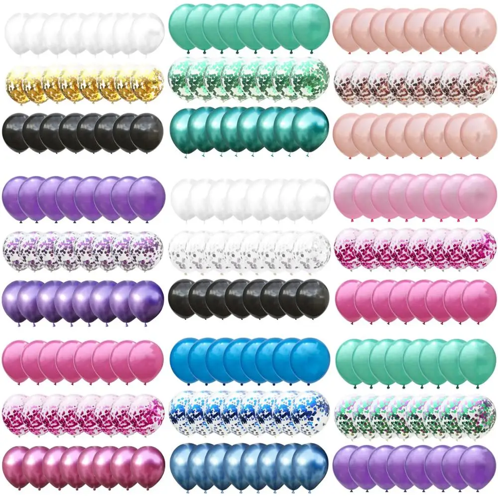 Латексные шары с конфетти 30 шт. для детей и взрослых декорации на свадьбу