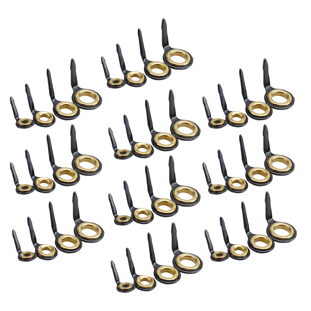 40 Piece Single Leg Fishing Rod Ring Eye Guide Rings Set Repair Kit Building Tools Accessories Pesca | Спорт и развлечения