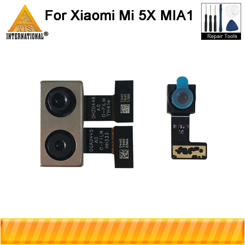 Axisinternational для Xiaomi mi 5X mi 5X mi 5X mi A1 mi A1 задняя и Передняя камера Модуль шлейф Замена