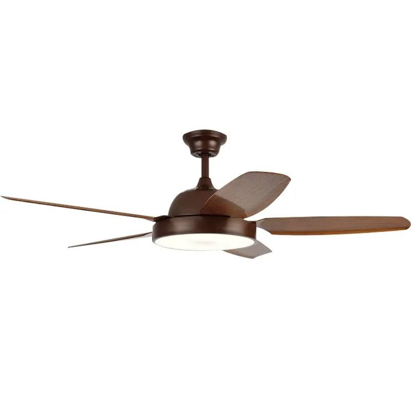 Современные потолочные светильники OUFULA лампы коричневого цвета с вентилятором и