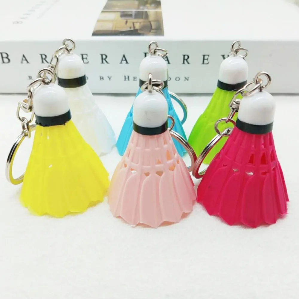 Горячий мини креативный красочный брелок &quotбадминтон&quot держатель для