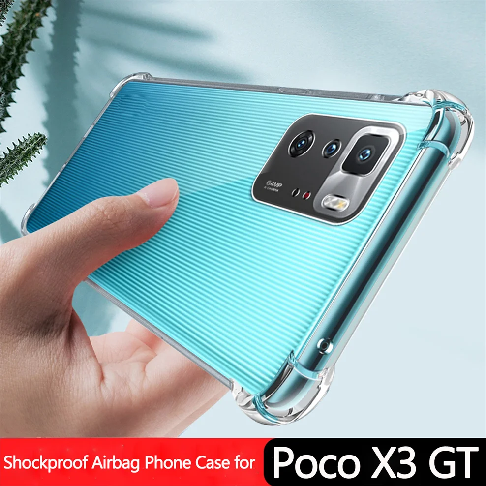 

Case for Poco X3 GT, Poco-X3 GT 5G Phone Cases Pocophone X3 NFC Xiaomi Poco X 3 Pro Shockproof Silicone Cover Poco X3 GT Case