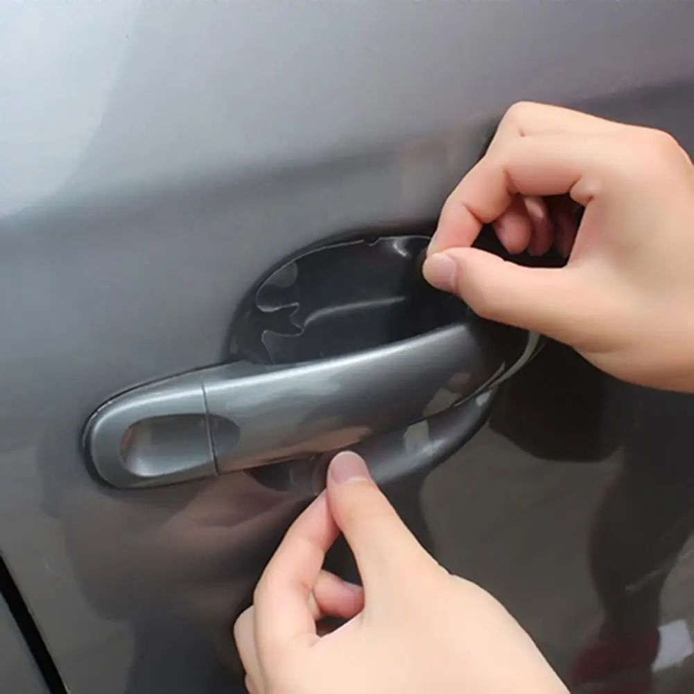 

3Sets/12Pcs Universal Invisible Car Door Handle Anti-Scratch Protective Film