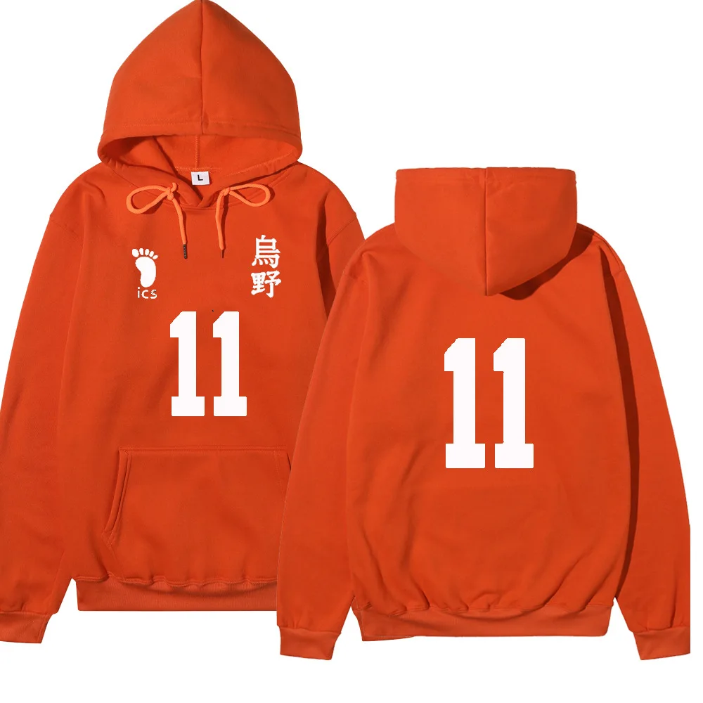 

Harajuku Hoodie Volleyball Junior Pullover Men's And Women's Streetwear Sweatshirt Cartoon Leisure Clothes Fashion Casual Tops