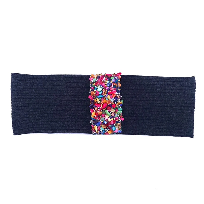 Женская яркая Регулируемая хлопковая повязка на голову мягкая эластичная