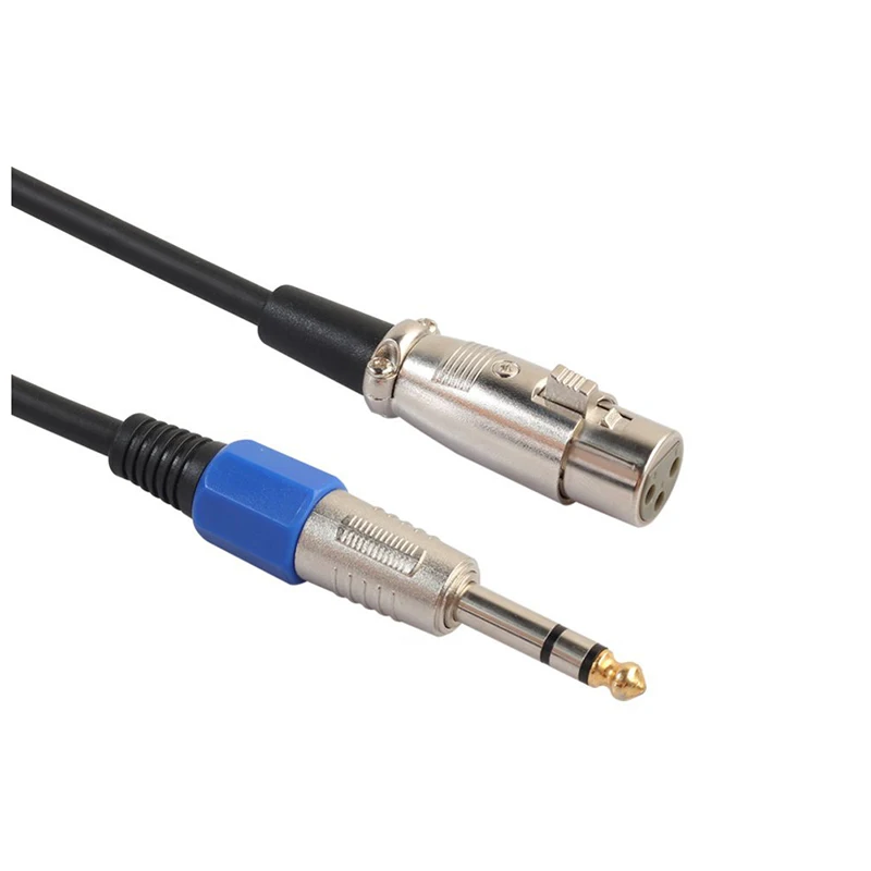 6 35 мм 1/4 дюйма TRS к зарядный кабель с разъемом папа женский 3 Pin гнездовой разъем