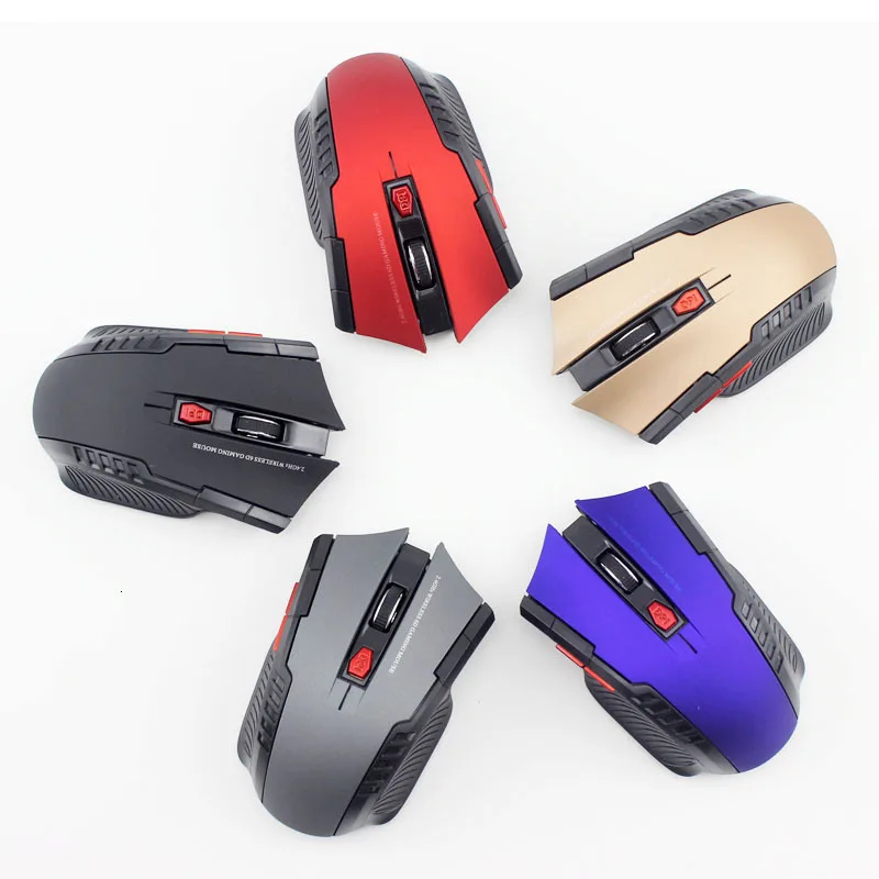 

Optical Computer Game Mouse 2.4G Receiver Wireless Mouse With USB Receiver For Laptop PC Desktop Office YW#