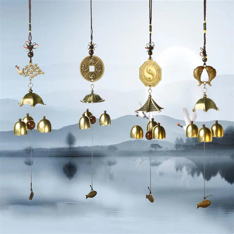Медный колокольчик металлический подвесное украшение для двери колокольчики из