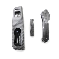 driver door window switch bezel passenger door pull handle for vw golf mk4 2 door lhd carbon fiber texture car accessories