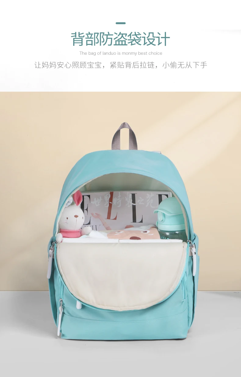 Новые сумки для подгузников LANDUO Mommy рюкзаки для мам большие вместительные дорожные сумки для подгузников с 2 Крючки для прогулочных колясок для новорожденных MPB107