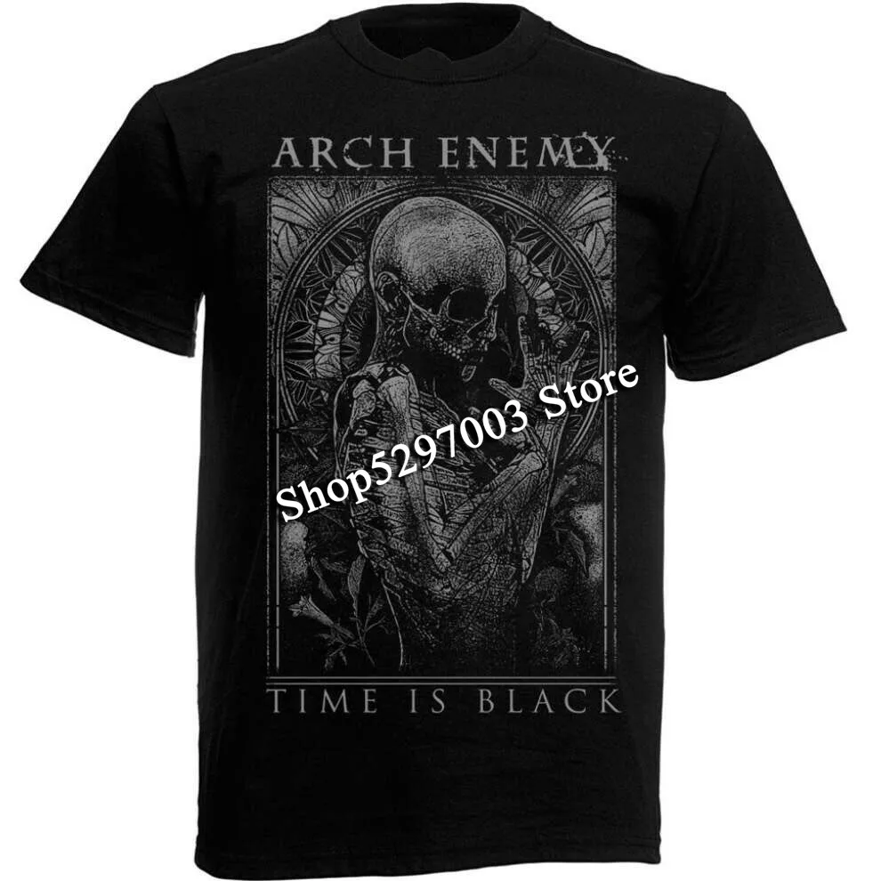 Черная футболка Arch Enemy Time Is Размеры S M L Xl Xxl металлическая новые модные
