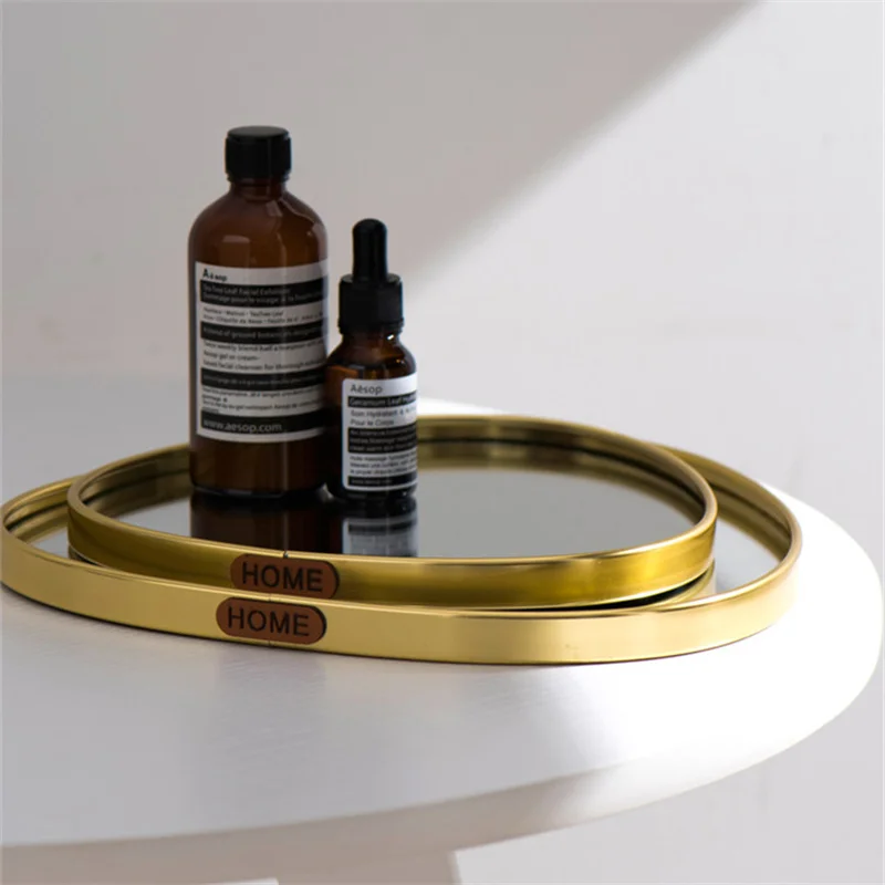 Роскошная металлическая стеклянная тарелка в скандинавском стисветильник