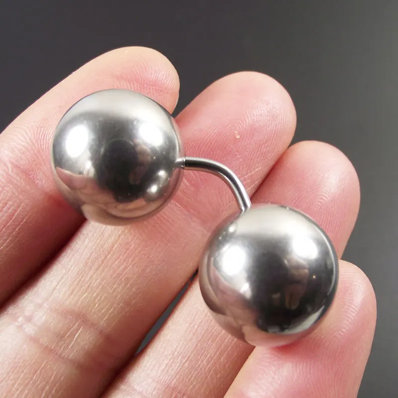 1 шт. большой шар короткая штанга Из Нержавеющей Стали Прямые кольца изогнутые