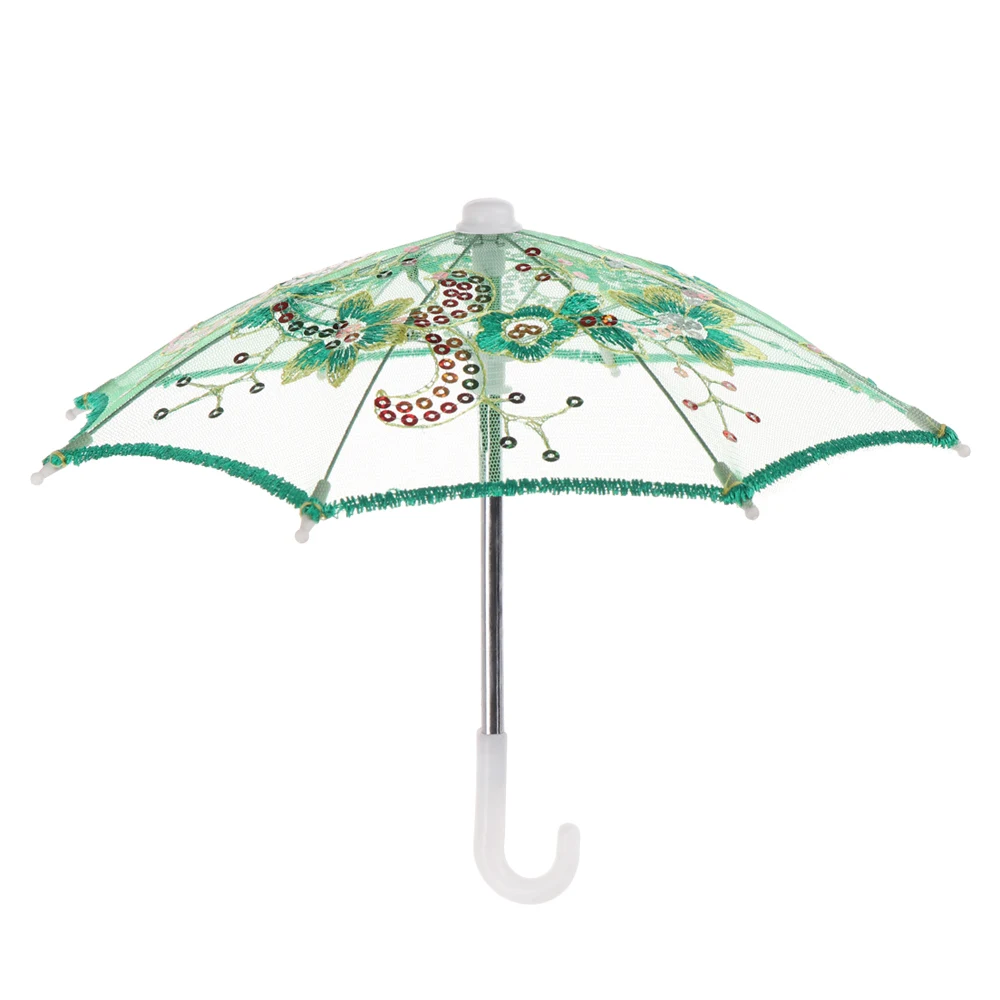 Кружевной зонт аксессуары для кукол детские мини Зонтики с вышивкой ручной