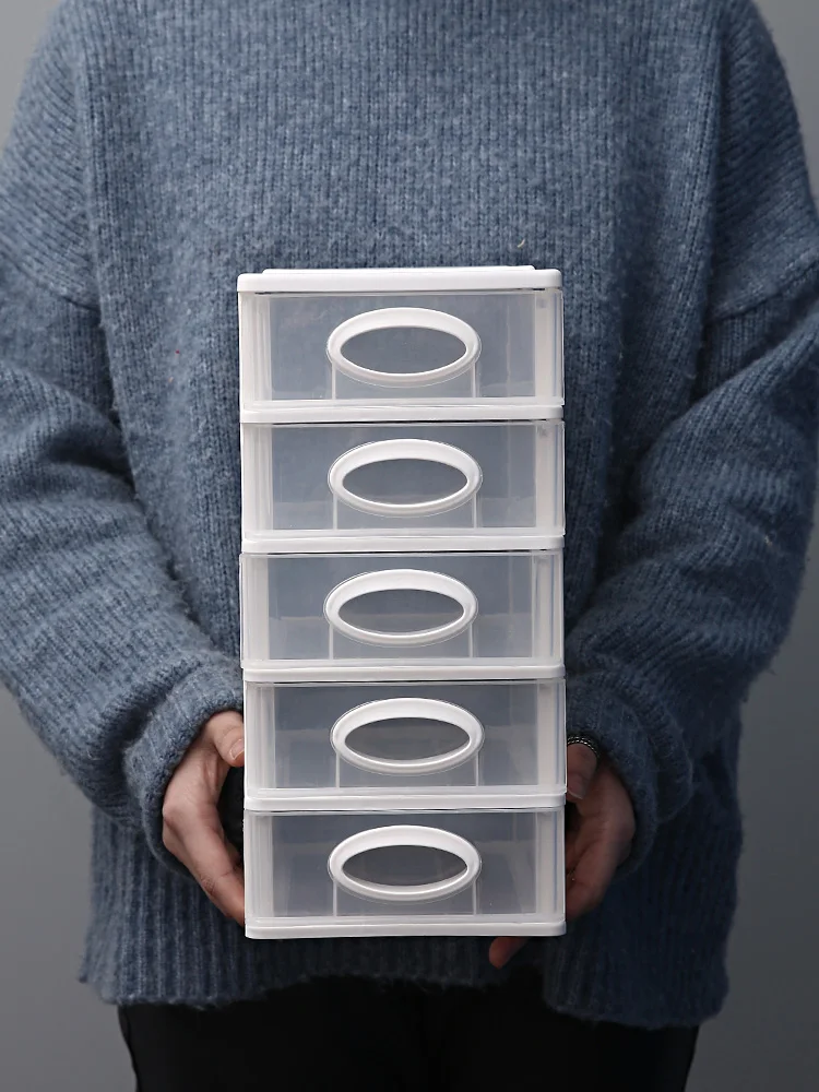 Настольный ящик для хранения мульти-Слои милый маленький Пластик прозрачная