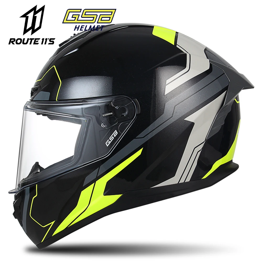 

Мотоциклетный шлем GSB, полностью закрытый шлем для мотогонок, для мотокросса, горнолыжного спорта, скутера, шлемы для верховой езды, Сертифи...