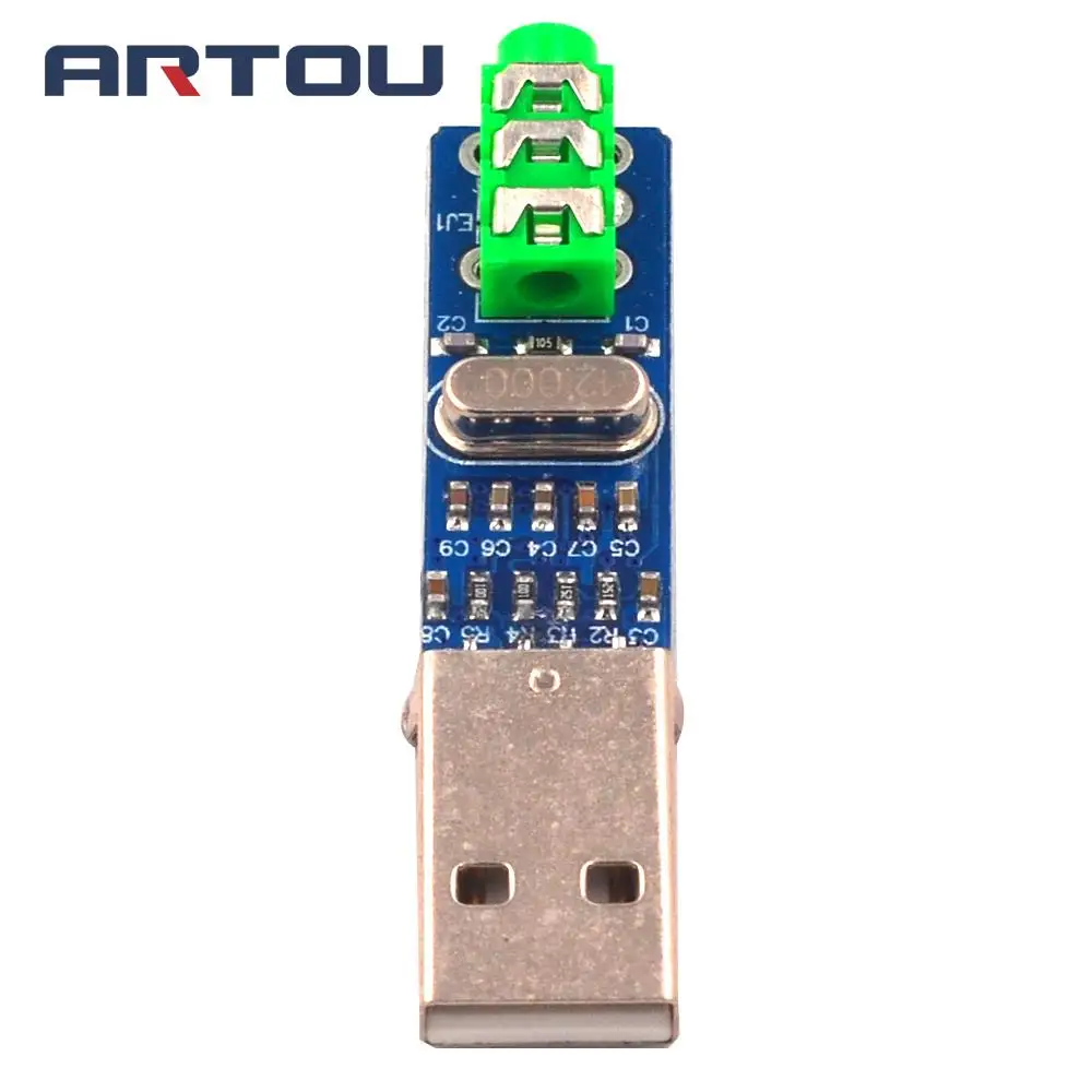 USB PCM2704 Аудио Звуковая карта DAC декодер модуль 5 в HIFI динамик звуковая плата для