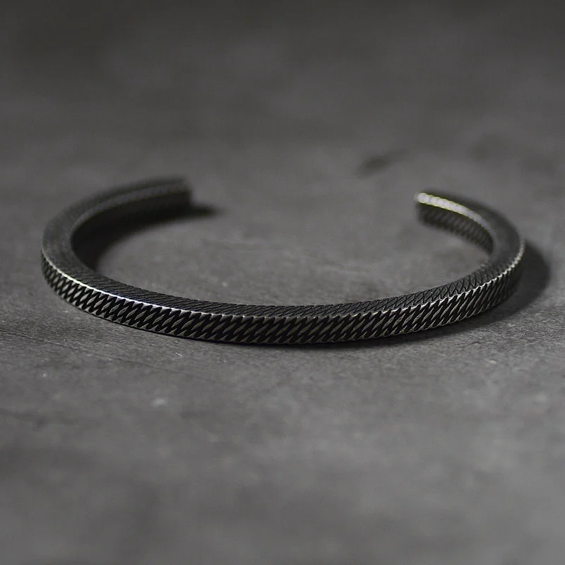 Ретро стиль пара запястные Открытые Браслеты для мужчин ювелирные