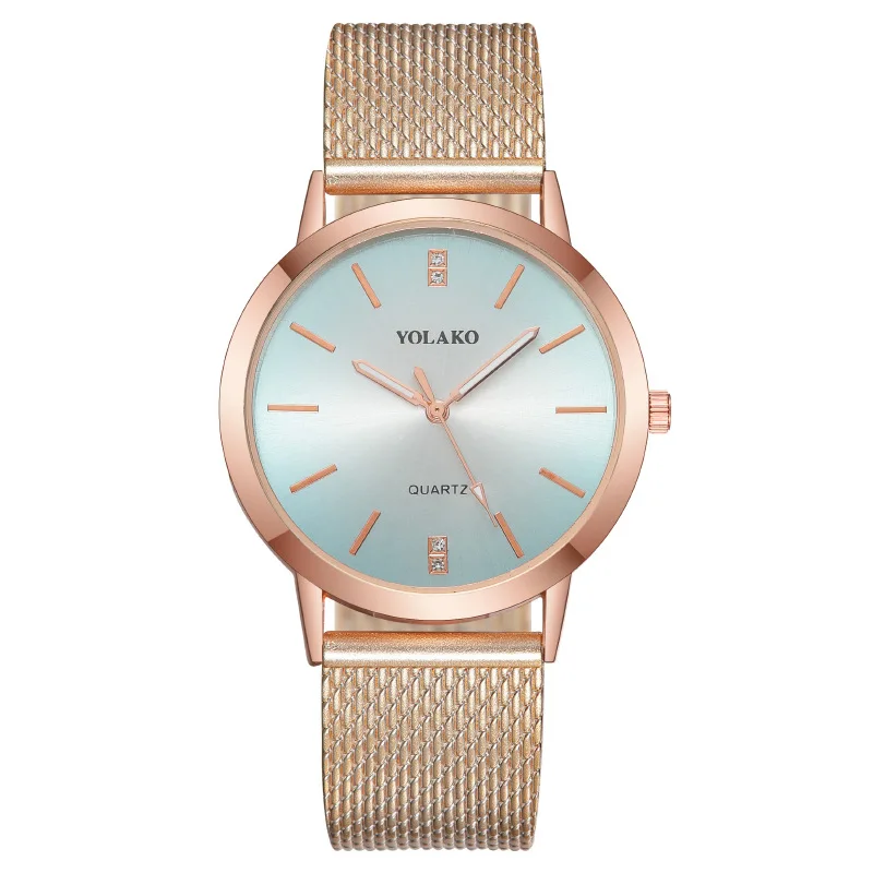 

2021 Fashion Female Quartz Watch Business Diamond Pink Silicone Wrist Watch Simple Watch For Women Relojes Para Mujer Red Clock