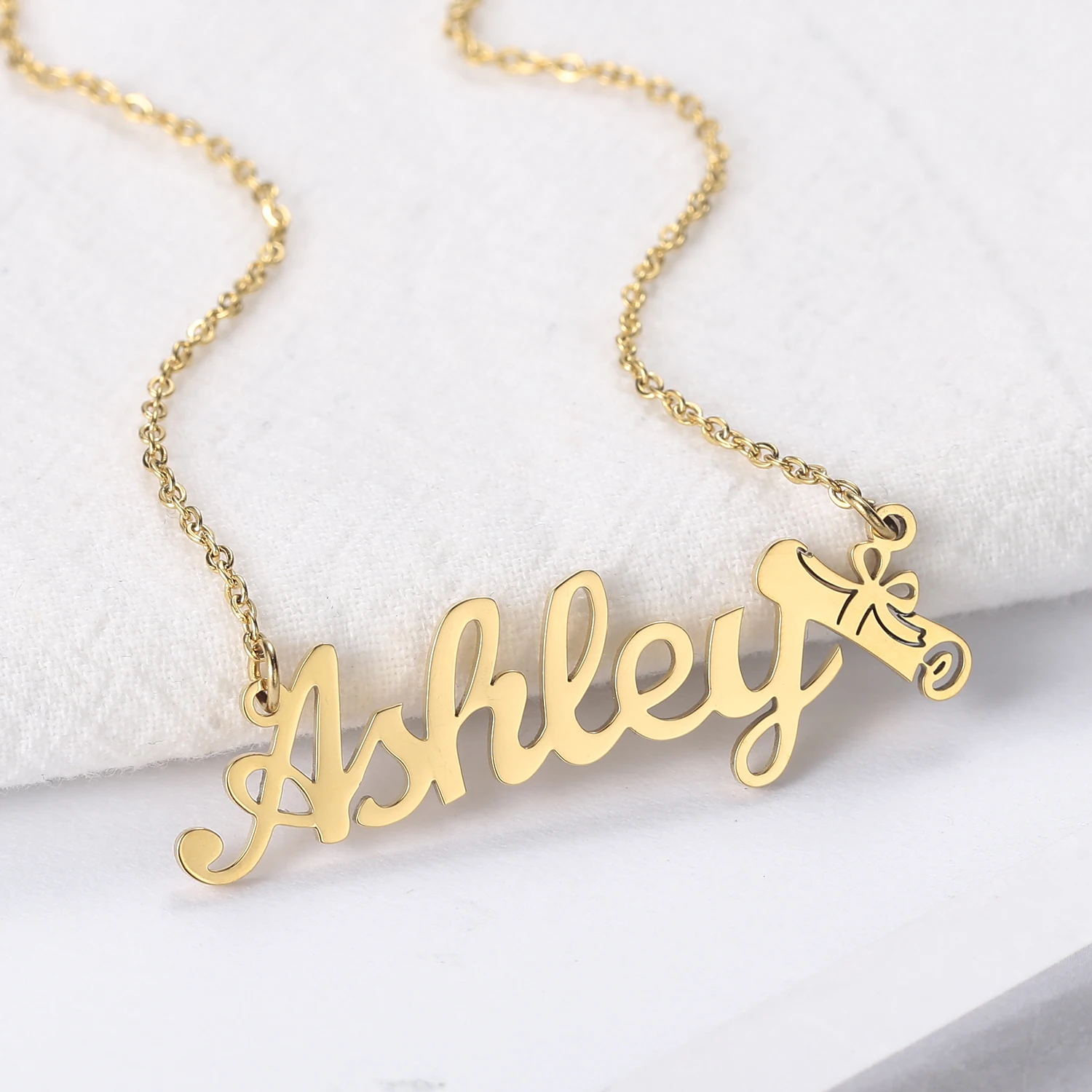 2021 Grduation Gift Personalised Name Necklace Stainless Steel Present  For Women Gold Chain Best Friends Custom Jewelry BFF
