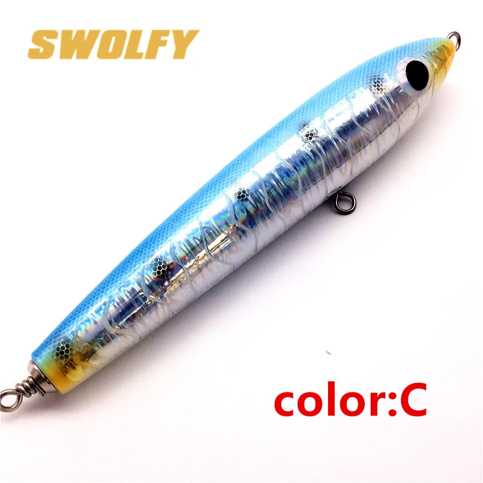Новая деревянная приманка SWOLFY Topwater для троллинга поверхности 90 г/140 г/120 г