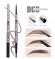 eyebrow pen pencil waterproof and sweat proof natural non marking eye brow powder double headed easy to color makeup tslm1