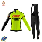 Новинка 2021, Мужская зимняя одежда для велоспорта, зимняя куртка для шоссейного велосипеда, комплект велосипедных брюк с нагрудником для горного велосипеда, велосипедный комплект для триатлона