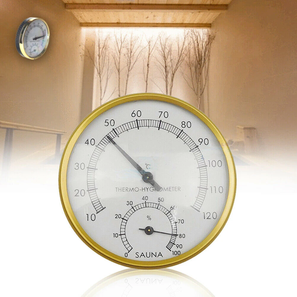 

Thermometer Hygrometer Wall Hanging For Spa Sauna Room Humidity Temperature Measure Meter Bathroom Tool High Quality