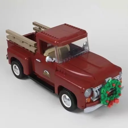 

New Technical Pickup Truck T2 Camper Car Model Building Blocks Creative Cars DIY Bricks Fit 10290 10279 Kid Toys Birthday Gifts