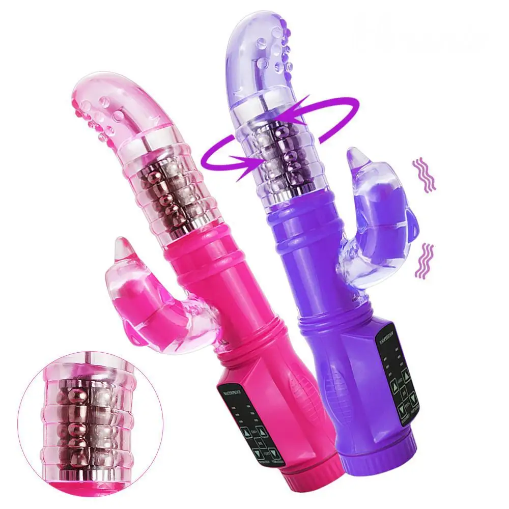 Дельфин 36 режимов Кролик G spot вибрирующий Вращающийся Массажер для тела вибратор