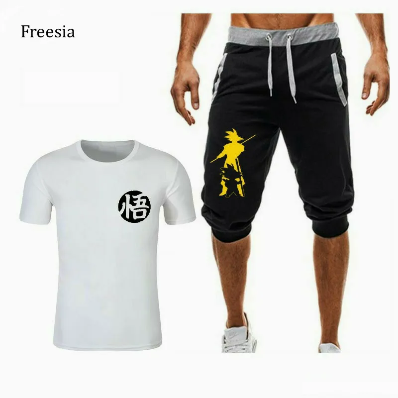 Новинка лета 2019 Мужская модная одежда с принтом футболка коротким рукавом