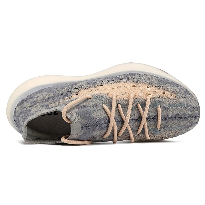 

2021 Men's New Breathable Mesh Angel Stars Hollow Reflective Sports Running Shoes Lightweight Wear-resistant Slip Height Shoes