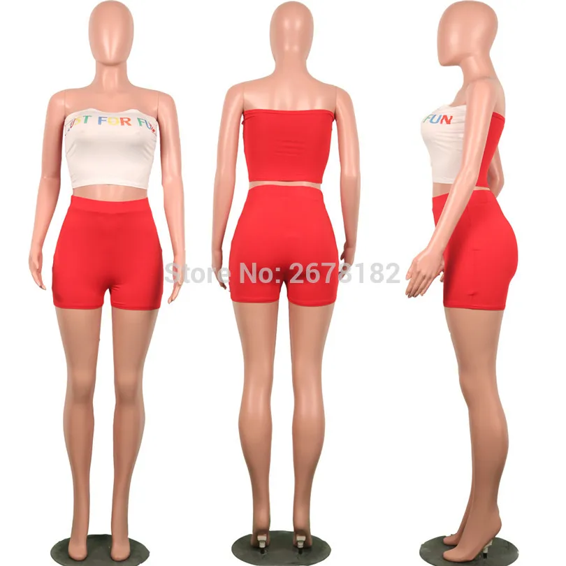 Женский комплект 2 шт. костюм укороченный топ шорты Бюстгальтер бандо топы