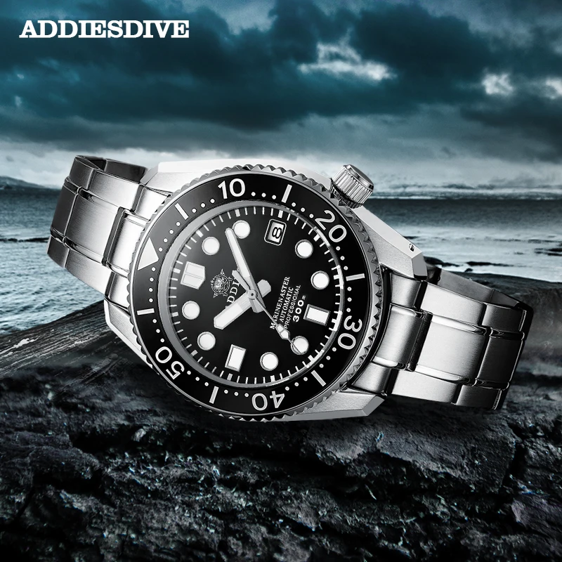 Механические Автоматические часы Addiesdive японские NH35 с сапфировым стеклом