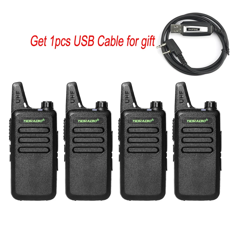 4 шт. мини рация TD M8 16CH UHF 400 470MHz радиостанция двухсторонняя радио Удобная детская