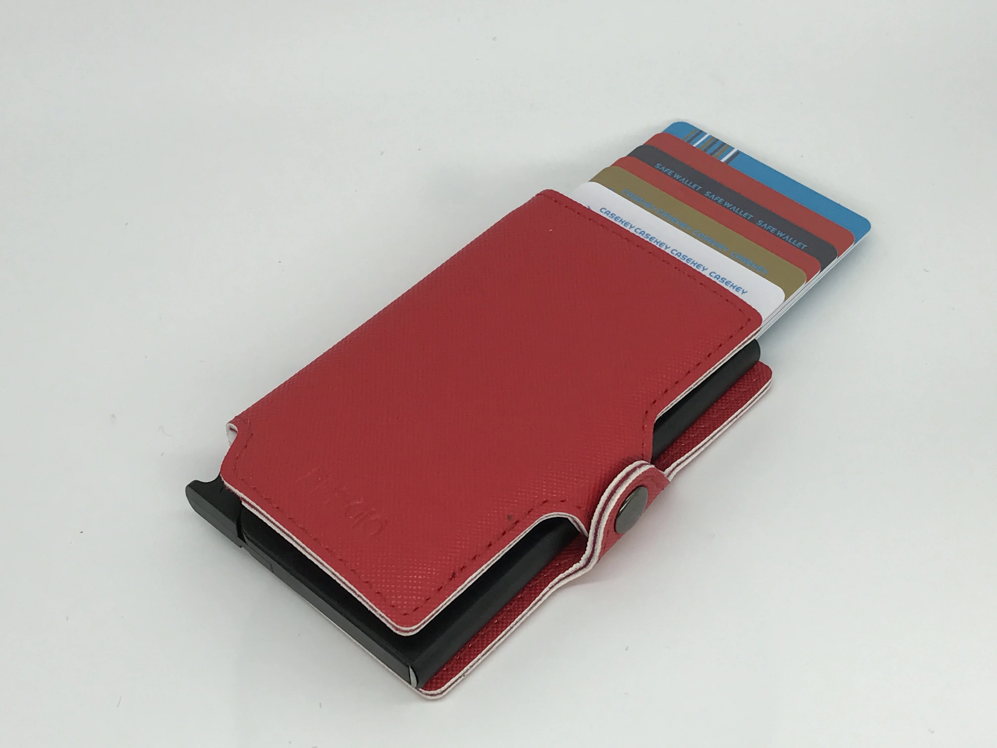 Металлический мужской держатель для карт из искусственной кожи кошелек RFID алюминиевый сплав кредитный держатель для карт противоугонные женские кошельки Автоматический чехол для карт