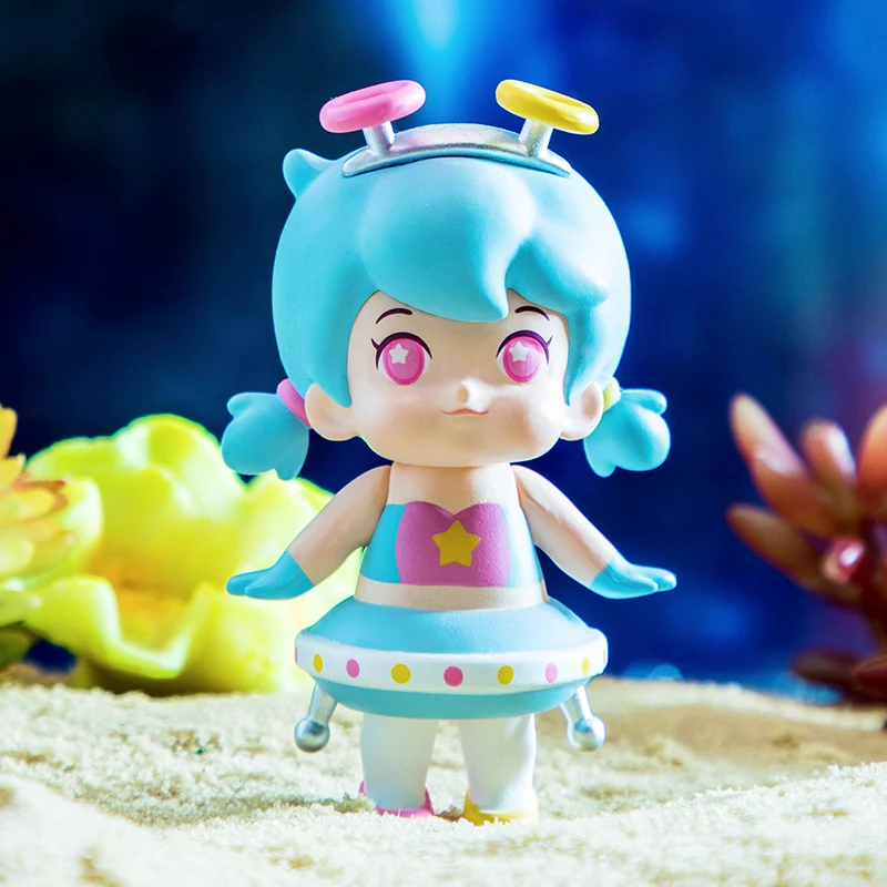 

Blind box raccoon angel universe roaming series mini doll cute hand-made birthday gift decoration toy