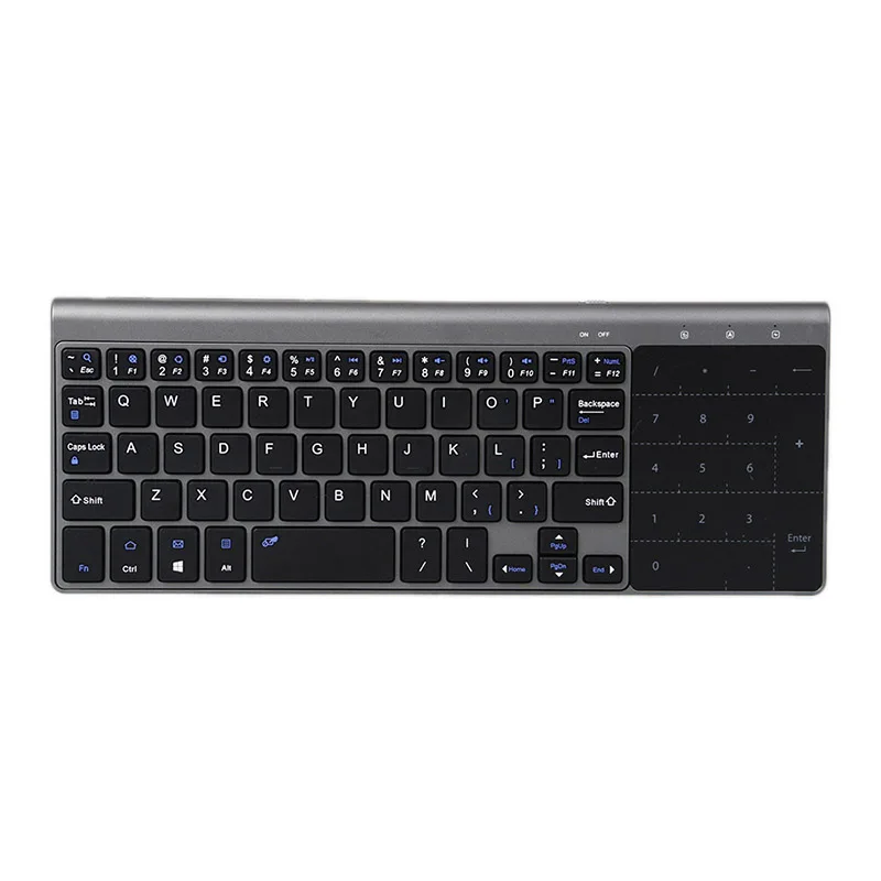 Беспроводная мини-клавиатура с тачпадом 2 4 ГГц 59 клавиш для ПК Windows ноутбука Ios pad