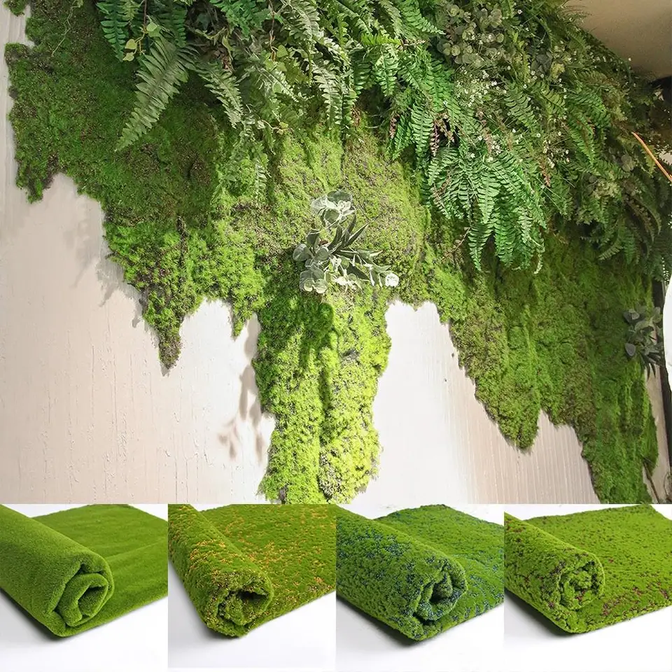 Искусственный мох TREESMASTERS. Мох в интерьере. Мох искусственный декоративный. Декор стен искусственной зеленью.