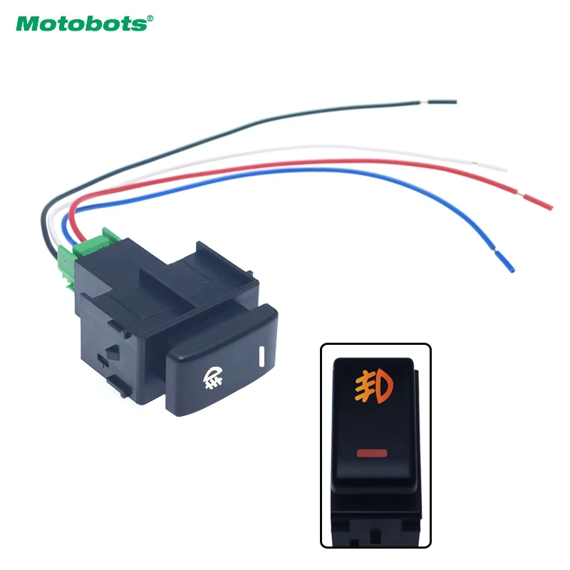 MOTOBOTS Автомобильный Противотуманные фары переключатель рабочего света для Nissan, Qashqai, Juke Tiida Almera 5pin ВКЛ-ВЫКЛ переключатель провода кабель#6137