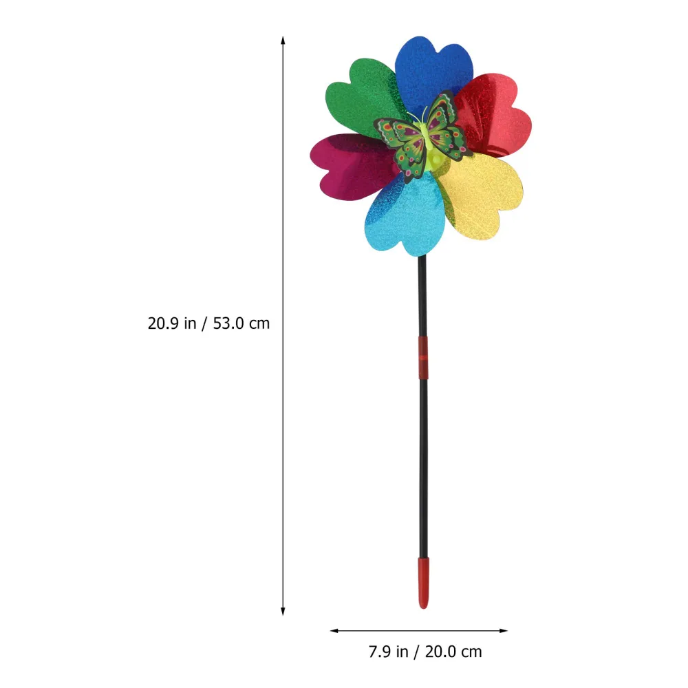 

5Pcs Decorative Children Windmills Outdoor Pinwheel Plaything Windmill Adornment